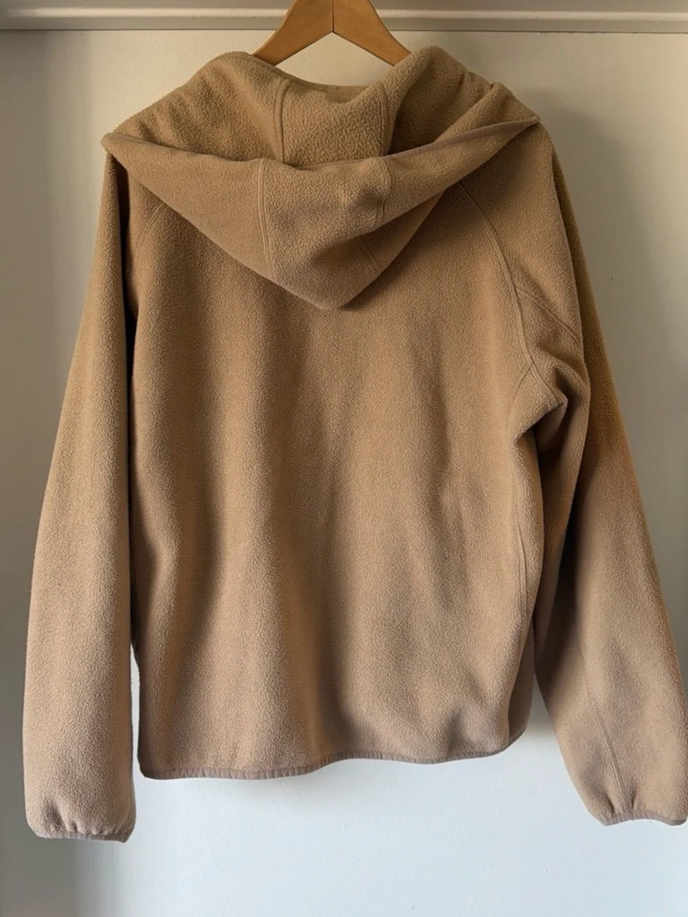 Mango Man Beige Fleece Zip-Front Jacket